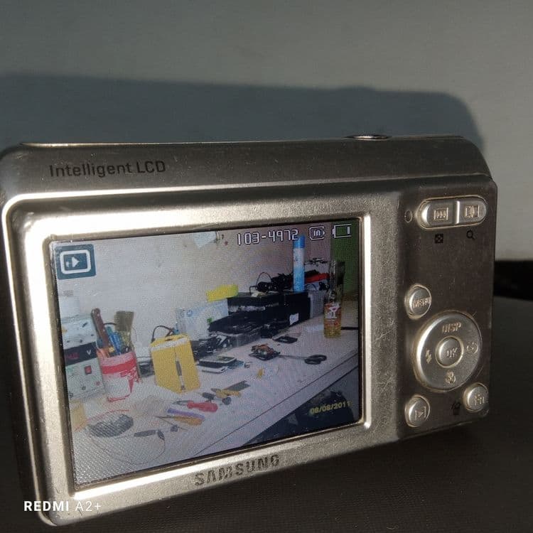 Samsung ES10 Camera. Made in china, SAMSUNG OPTO-ELECTRONICS CA.,LTD — 4