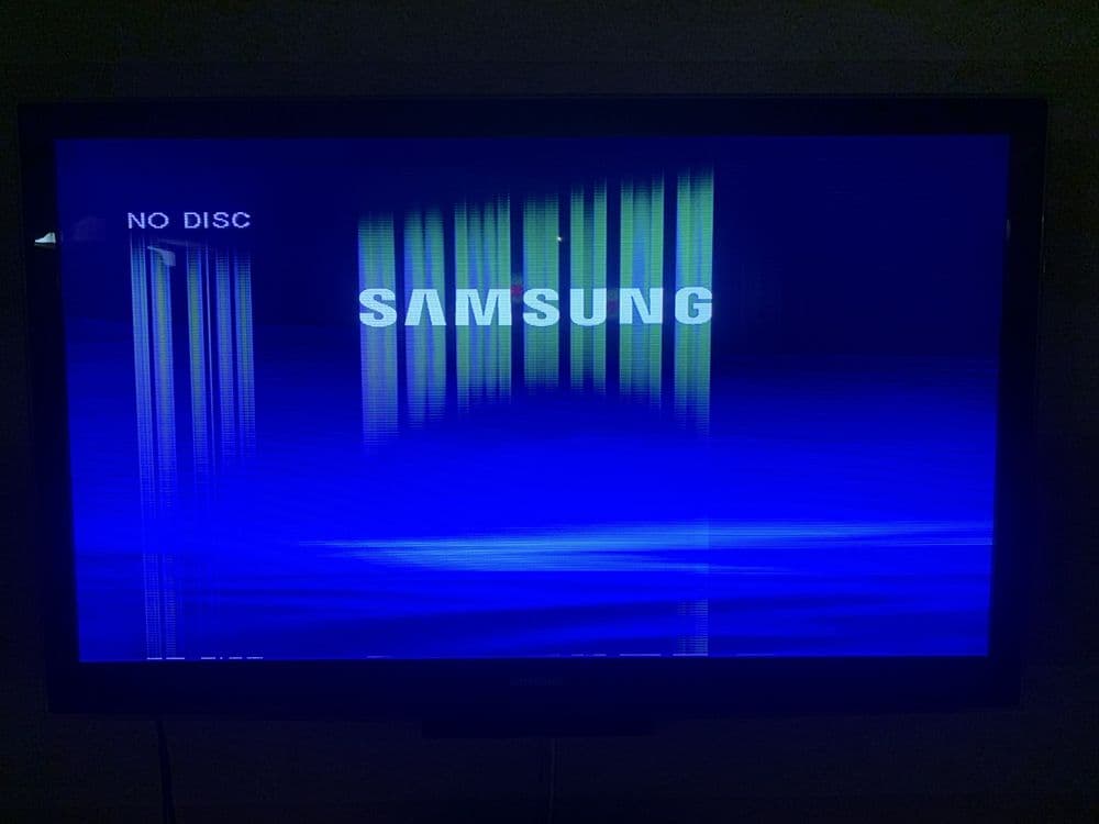 Б/У ТВ Samsung 55 дюймов с проблемами экрана (полосы) — 4
