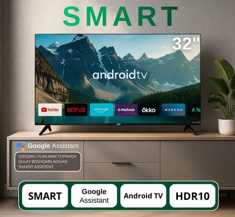 АКЦИЯ ARTEL 32NHCH001 SMART TV Голосовой по Низким ценам Доставка! — 1