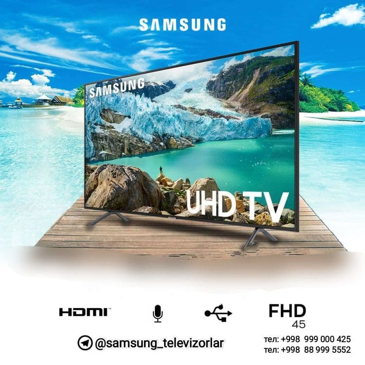 Телевизор SAMSUNG™ QRiSTAL AndroiD14 +GOLOS Smart FULL 45~32~40~55~65 — 3