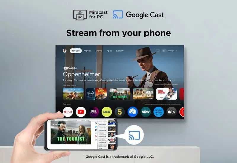 NEW TCL 43V6C 4K Google TV без рамочный по низкой цене+Доставка! — 3