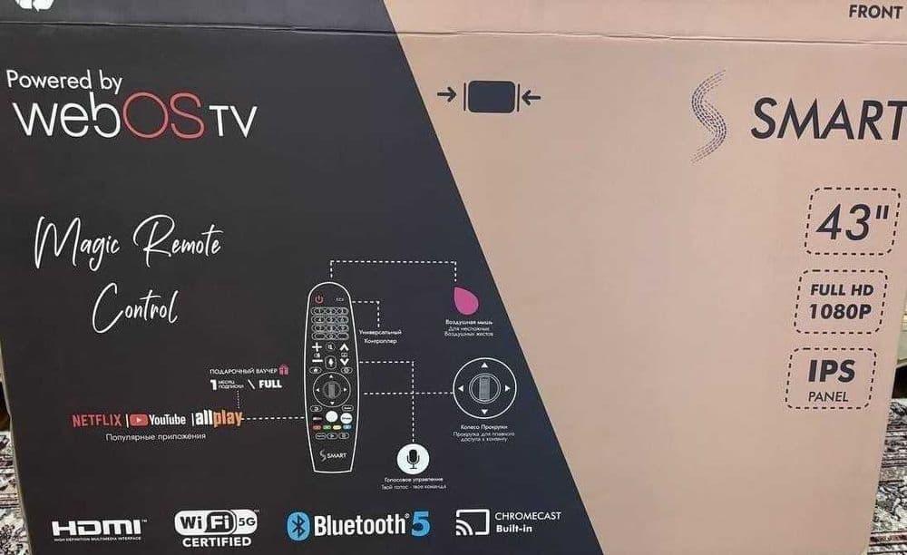 Новый.  Ssmart 43 Webos Smart Tv Full HD — 2