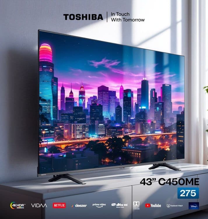 Телевизор TOSHIBA 43C450RE Smart 4k Qled Vidaa От официального дилера — 1