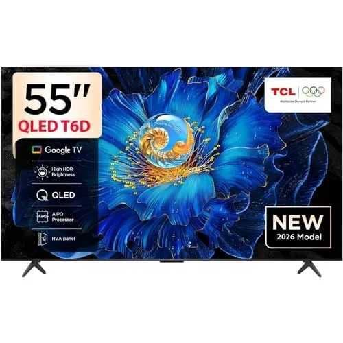 АКЦИЯ NEW TCL 55T6D QLED 4K Google TV по низкой цене +Доставка!! — 1