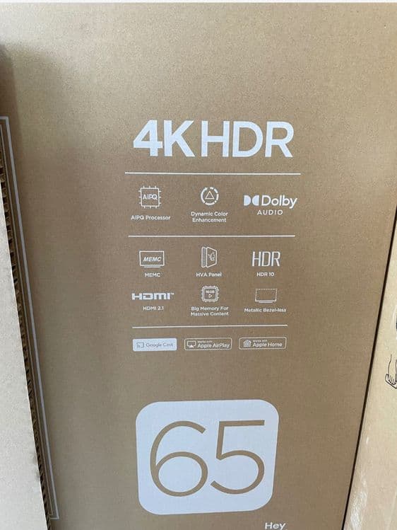 TCL 55 T6D QLED 345$, 65 V6C 415 телевизор есть в наличии поштучно — 5