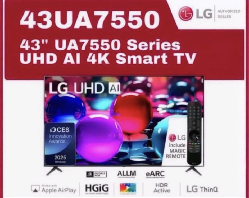 Telvizr LG 43UA75009LA New [2025] . Для дома. — 8