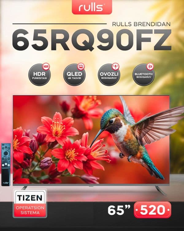 Телевизор RULLS 65BQ90 QLED 4K New Premium — 1