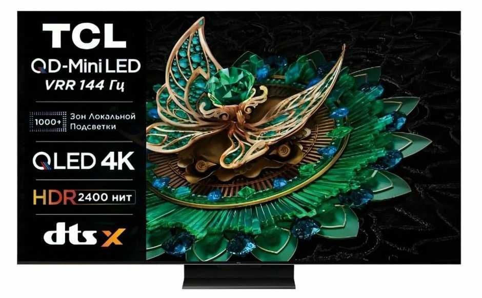 Телевизор TCL MINILED  C765 4K Ultra HD, СМАРТ ТВ, Google TV, 144 Гц — 1