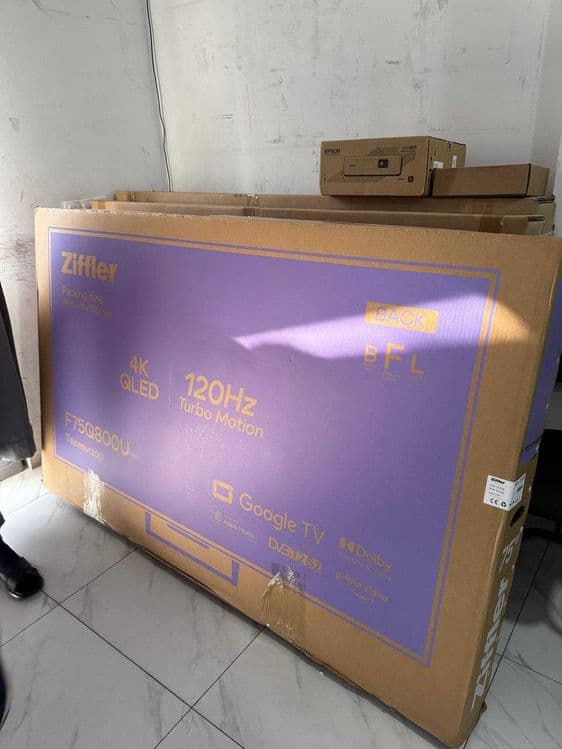 Телевизор ZIFFLER 75 4K QLED 120hz Google TV (2025 новинки) + доставка — 1