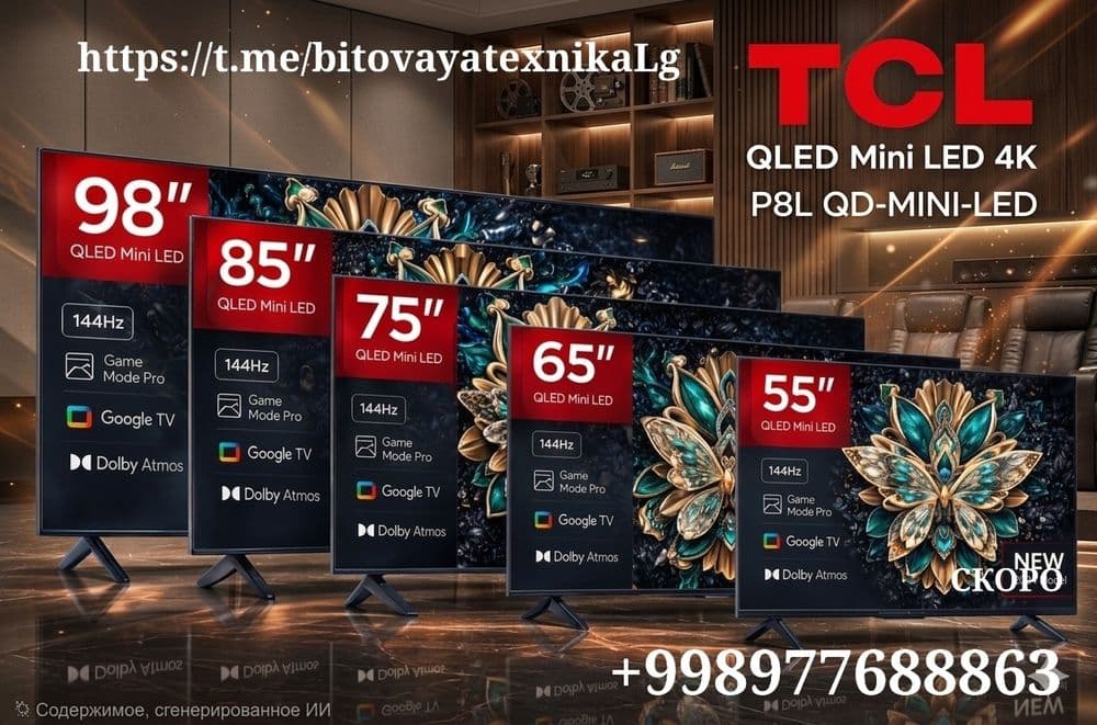 Телевизор TCL 65P8L QD-MINILED 144HZ От официального дилера — 1