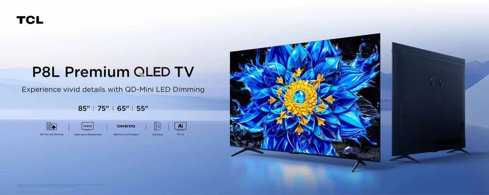 Телевизор TCL 75 P8L/P7L/T6D/V6C, Premium QLED, 60/144Hz, ONKYO 2.1 — 2