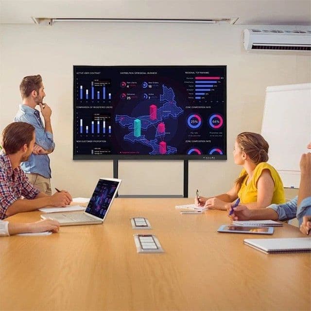 Интерактивная сенсорная доска 65-дюйм ОС: Android 14+ Windows; — 2