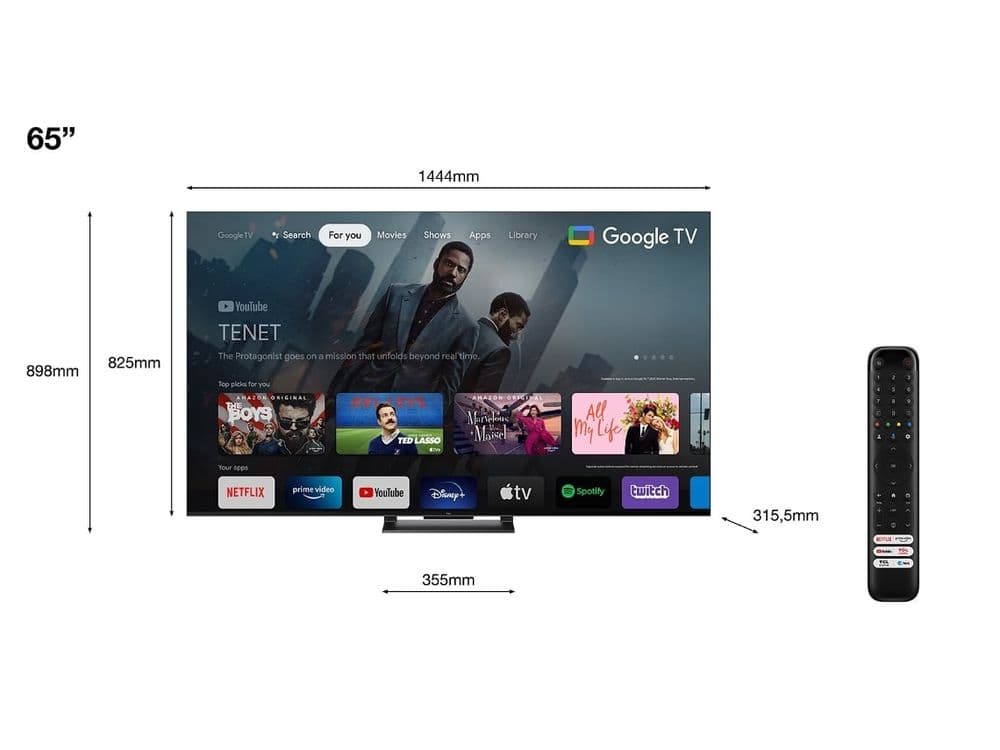 Телевизор TCL 65 C6K QD-Mini LED  144Hz От официального дилера — 2