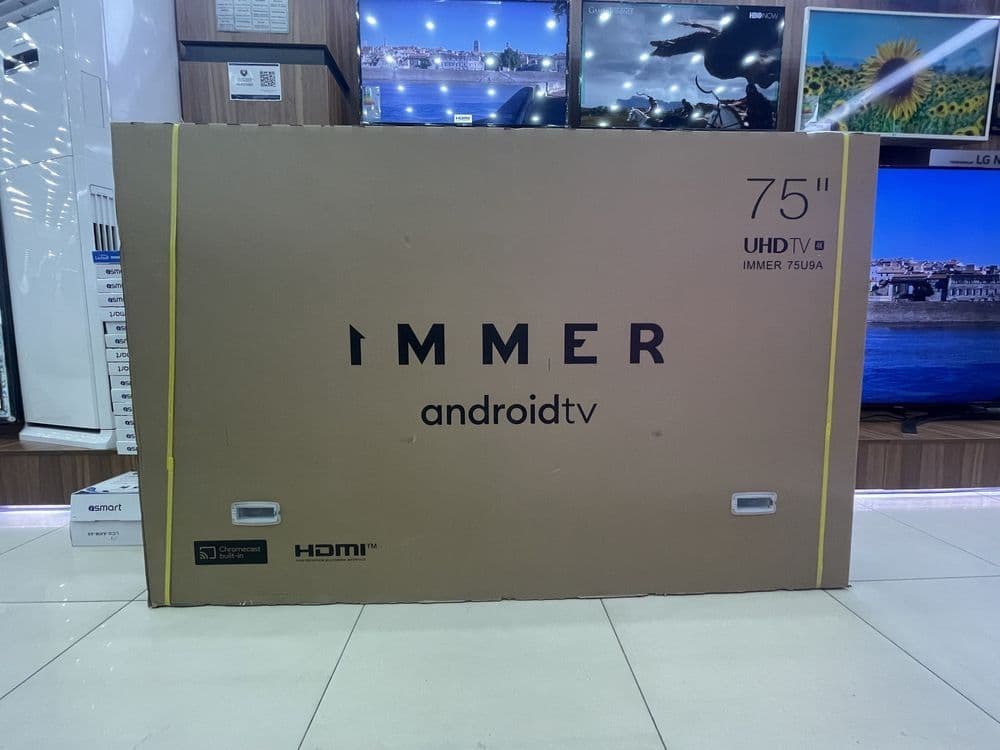 Immer 75 TV smart Android. Muddatli tulovga bulib tulashga beriladi. — 3