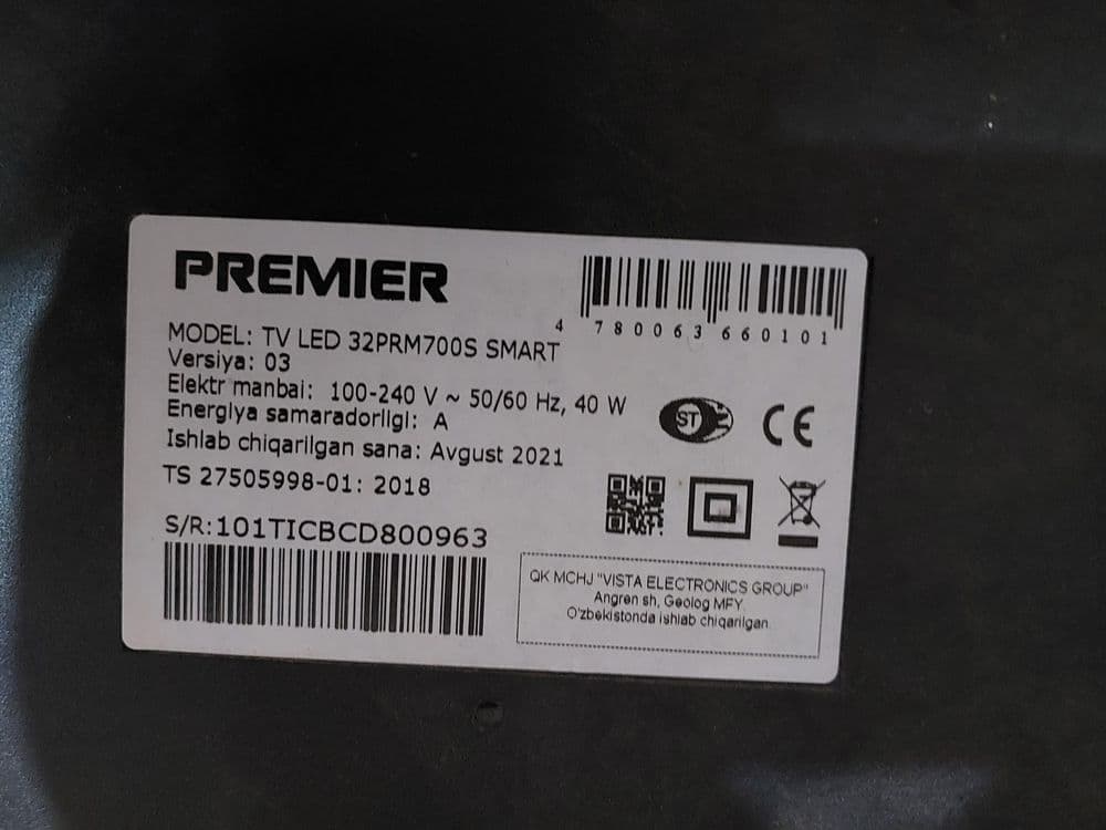 На запчасти телевизор PREMIER smart tv — 2