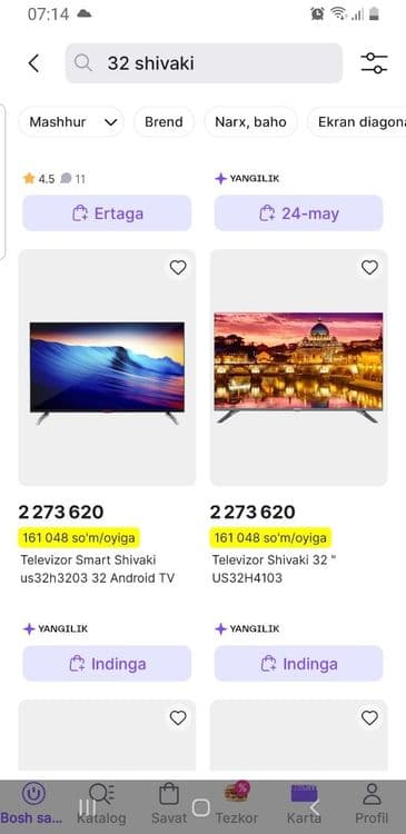 32 Shvaki Smart Tv sotiladi — 3