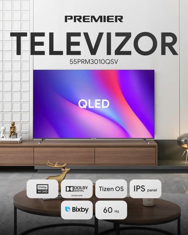 телевизор QLED PREMIER 55 4K/TizenOs/television/televizor/tv — 1