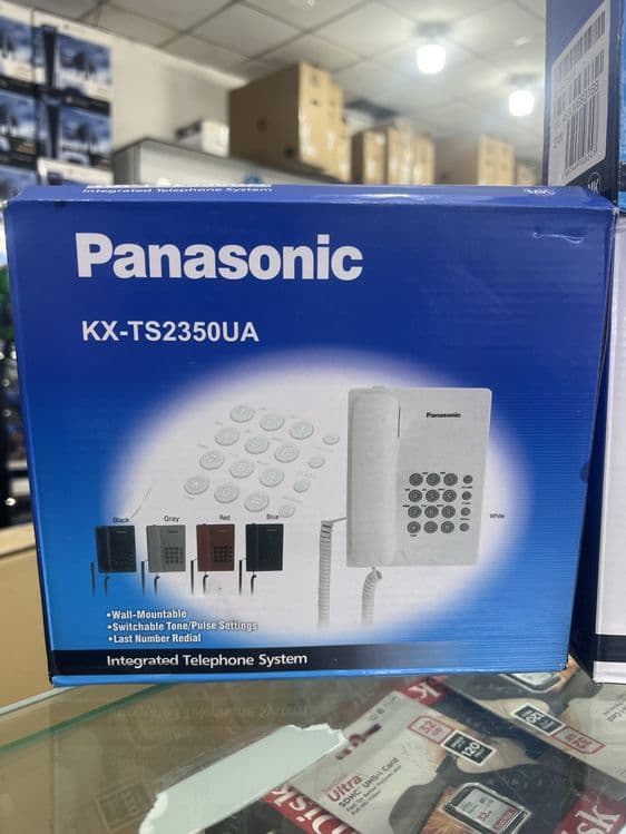 Проводной телефон Panasonic KX-TS2350RU оригинальный стационарный дома — 1