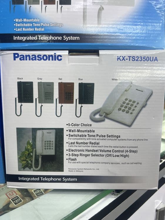 Проводной телефон Panasonic KX-TS2350RU оригинальный стационарный дома — 3