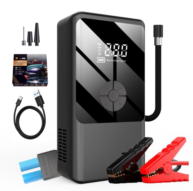 Прикуриватель насос фонарь powerbank многофункциональный — 1