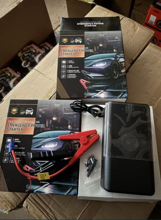 Прикуриватель насос фонарь powerbank многофункциональный — 2
