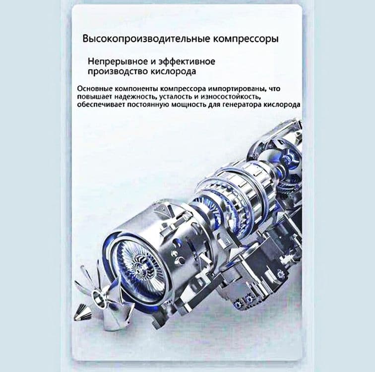 Кислород концентрат Новинка 9литров 5 кг веса Бесшум Опт Доставка — 2