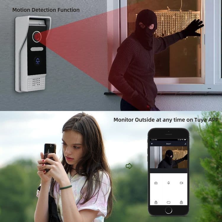 Домофон wi-fi монитор 10д вызывной комплект — 3