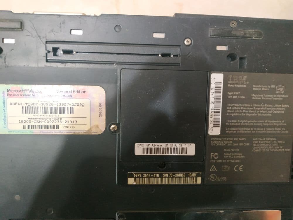 Продам ноутбук IBM ThinkPad T20 — 6