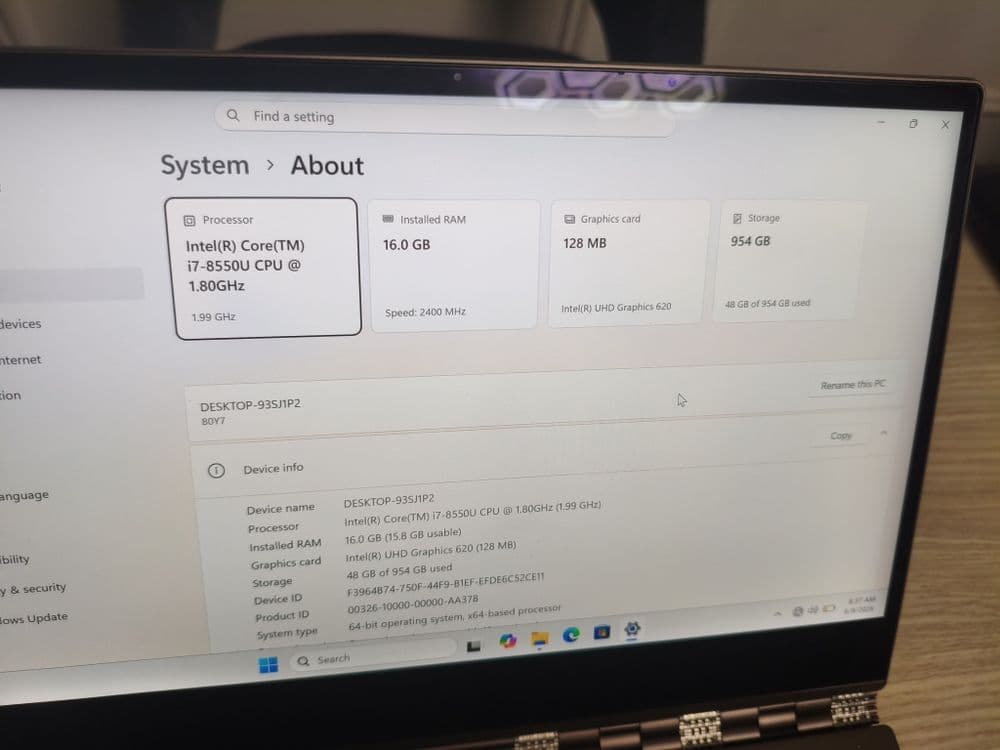 Lenovo Yoga x360 4K + i7 + 1TB SSD — 5