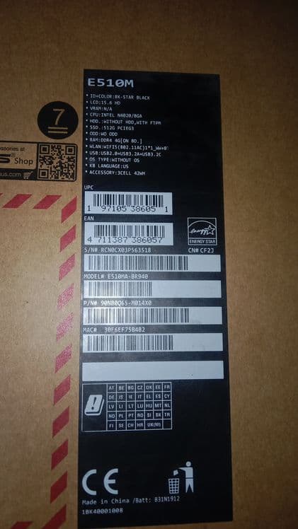 Navtbook ASUS E510M — 5