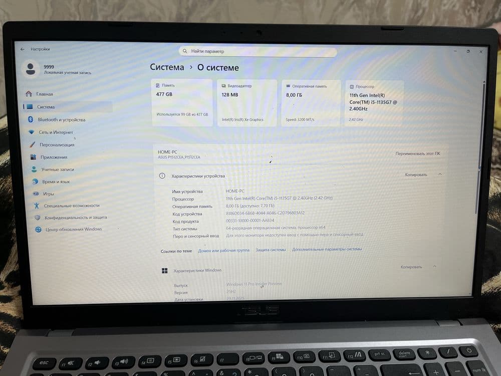 Notebook ASUS Windows 11 pro — 3