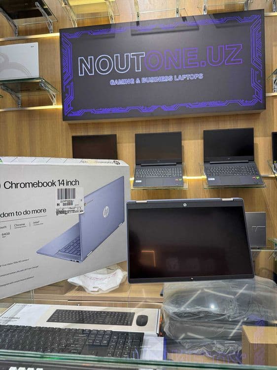 Noutbuk HP Chromebook x360 Intel Processor N100 4 GB 64GB eMMC 14.0 — 2