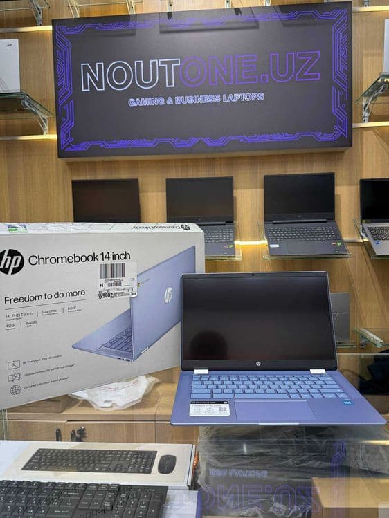 Noutbuk HP Chromebook x360 Intel Processor N100 4 GB 64GB eMMC 14.0 — 3