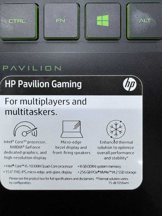 Игровой ноутбук HP Pavilion Gaming 15 FHD IPS Intel i5 10300H 8/256GB — 7