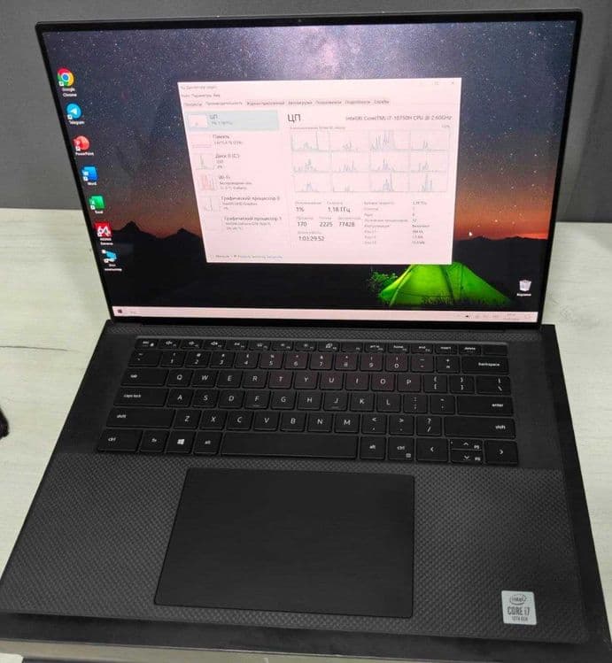 Ultrabook DELL XPS 15 9500  i7-10750H 6/12 5GHz, 16 GB RAM, 256 GB SSD — 1