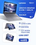 Lenovo IdeaPad 5 2  ULTRA 5-225U 8GB 512GB 14.0" WUXGA TOUCH X360 W11