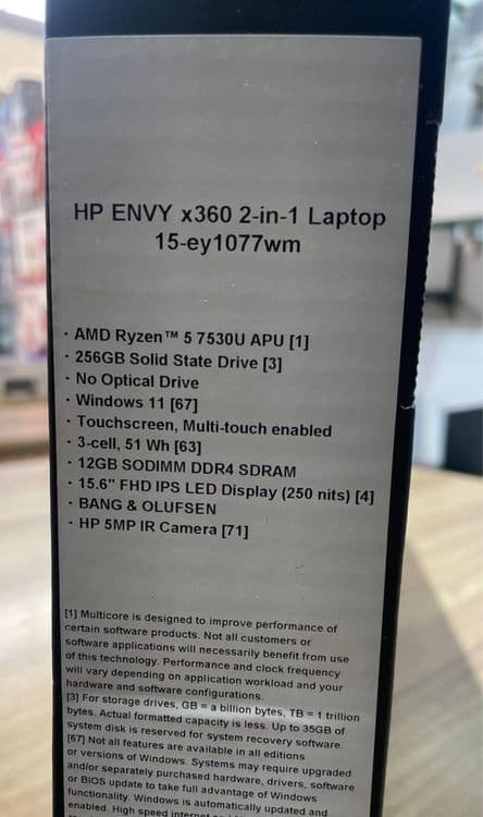 HP ENVY x360 15-ey1077wm + windows ornatib beramiz — 3