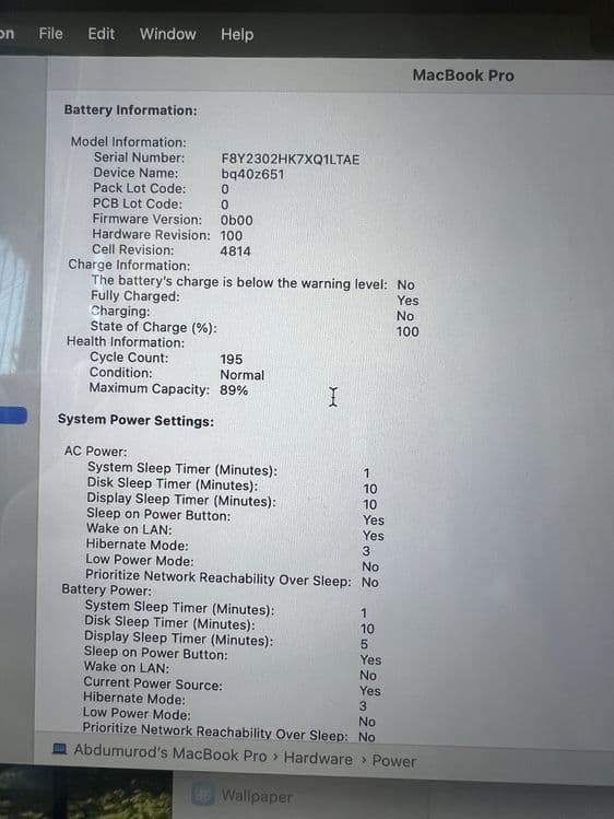 Macbook M1 Pro 16/512 — 3