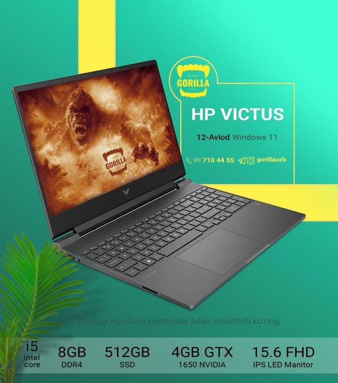 HP Victus arzon narxda Gorillada — 1