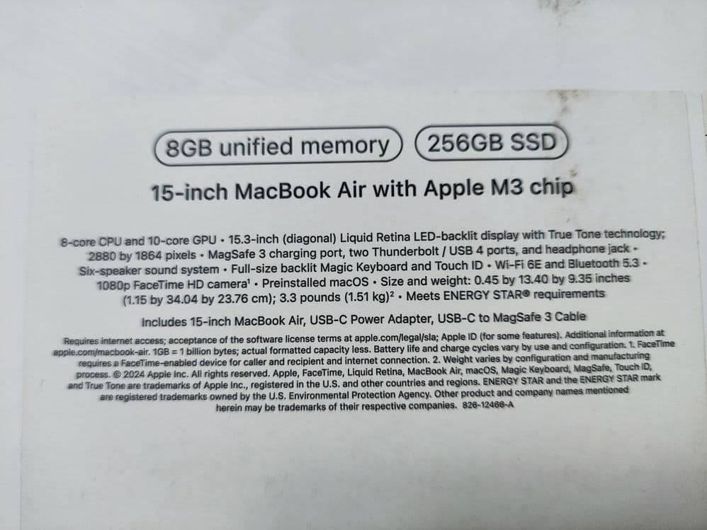 MacBook air m3 15-inch — 4