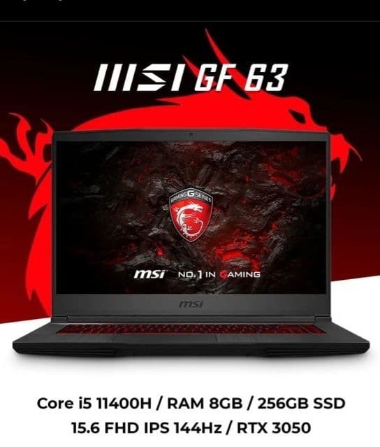 Notebook MIS GF 63 — 1