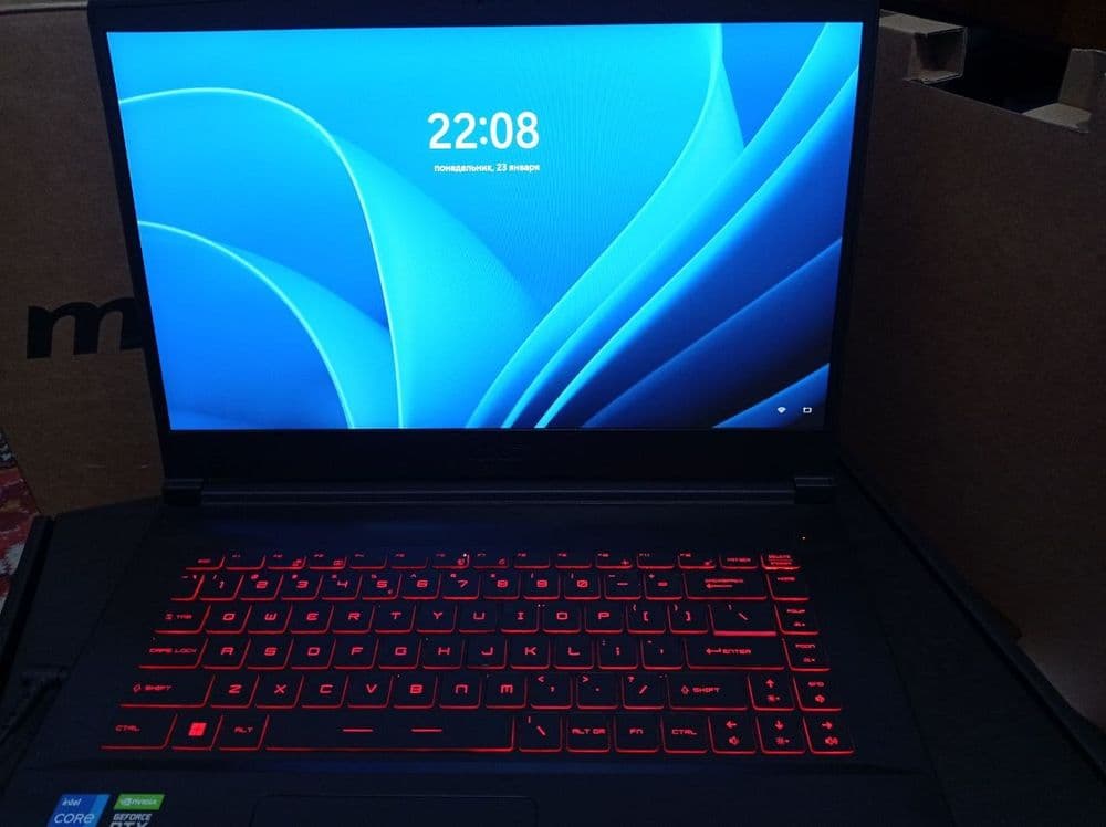 Notebook  MIS GF 63 — 2