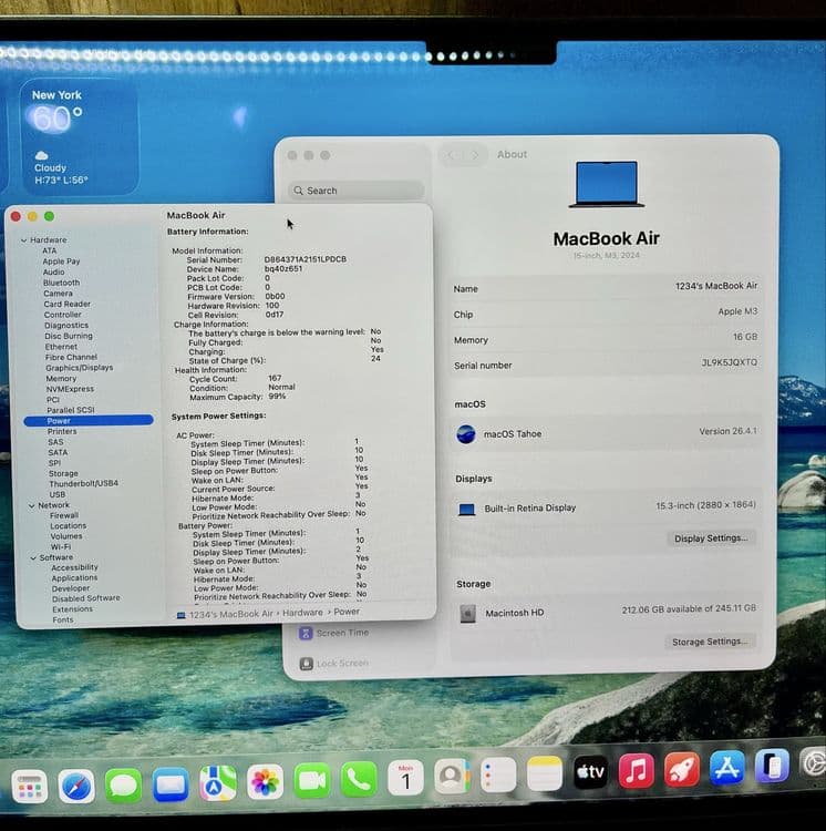 MacBook Air M3 15" Dyum- 16GB/256GB~ideal Noutbuk ( Макбук - Ноутбук ) — 2
