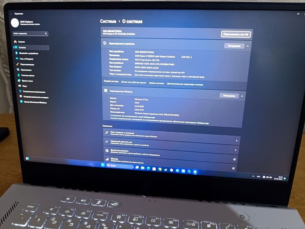 ASUS ROG Zephyrus Gaming Laptop пожалуста читайте описания — 2