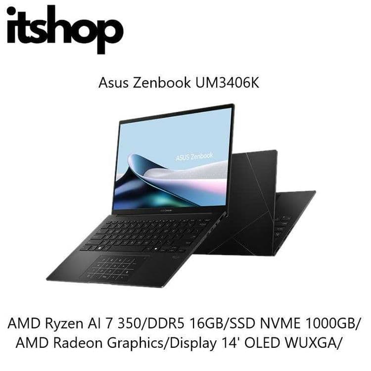 Asus zenbook UM3406K AMD Ryzen AI 7 350/16/1000/Display 14' FHD OLED — 1