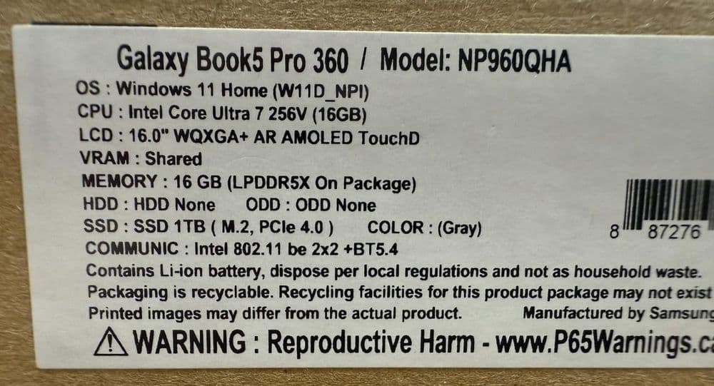 Samsung galaxy book 5 pro 360 — 2
