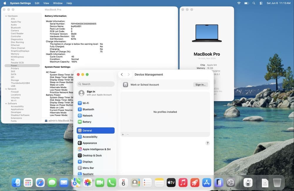 100%/45 цикл 2024 Apple MacBook Pro 14-inch M4 Chip LL/A сотилади — 4