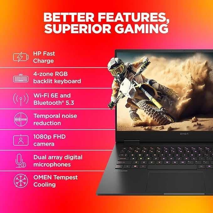 HP OMEN i7-13700HX D5-16GB 512 GB RTX 4060 8GB 16,0 WQXGA 240Hz Laptop — 6