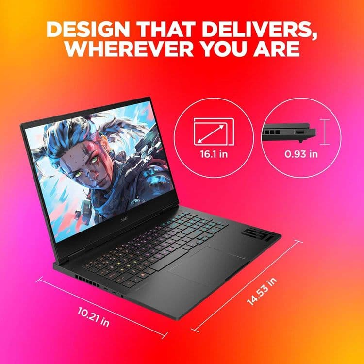 HP OMEN i7-13700HX D5-16GB 512 GB RTX 4060 8GB 16,0 WQXGA 240Hz Laptop — 7