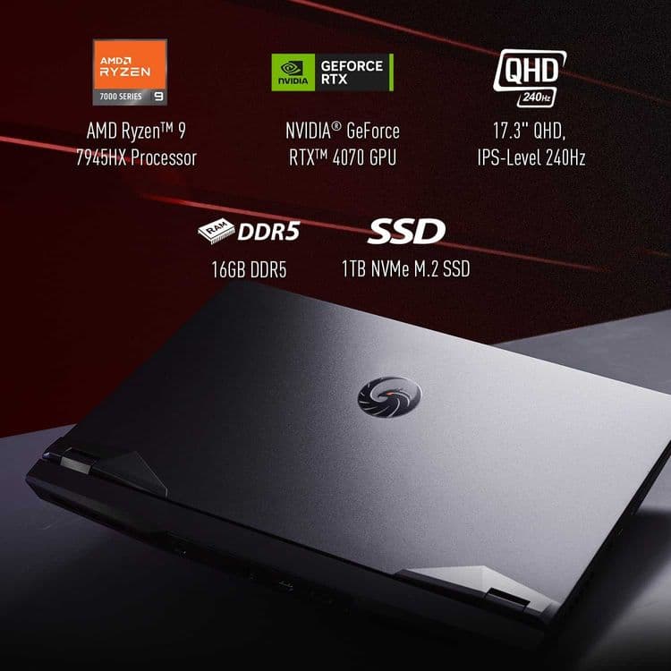 MSI Alpha 17.3 QHD IPS 240Hz Ryzen 9-7945HX DDR5 16 SD 1 TB RTX 4070 8 — 2
